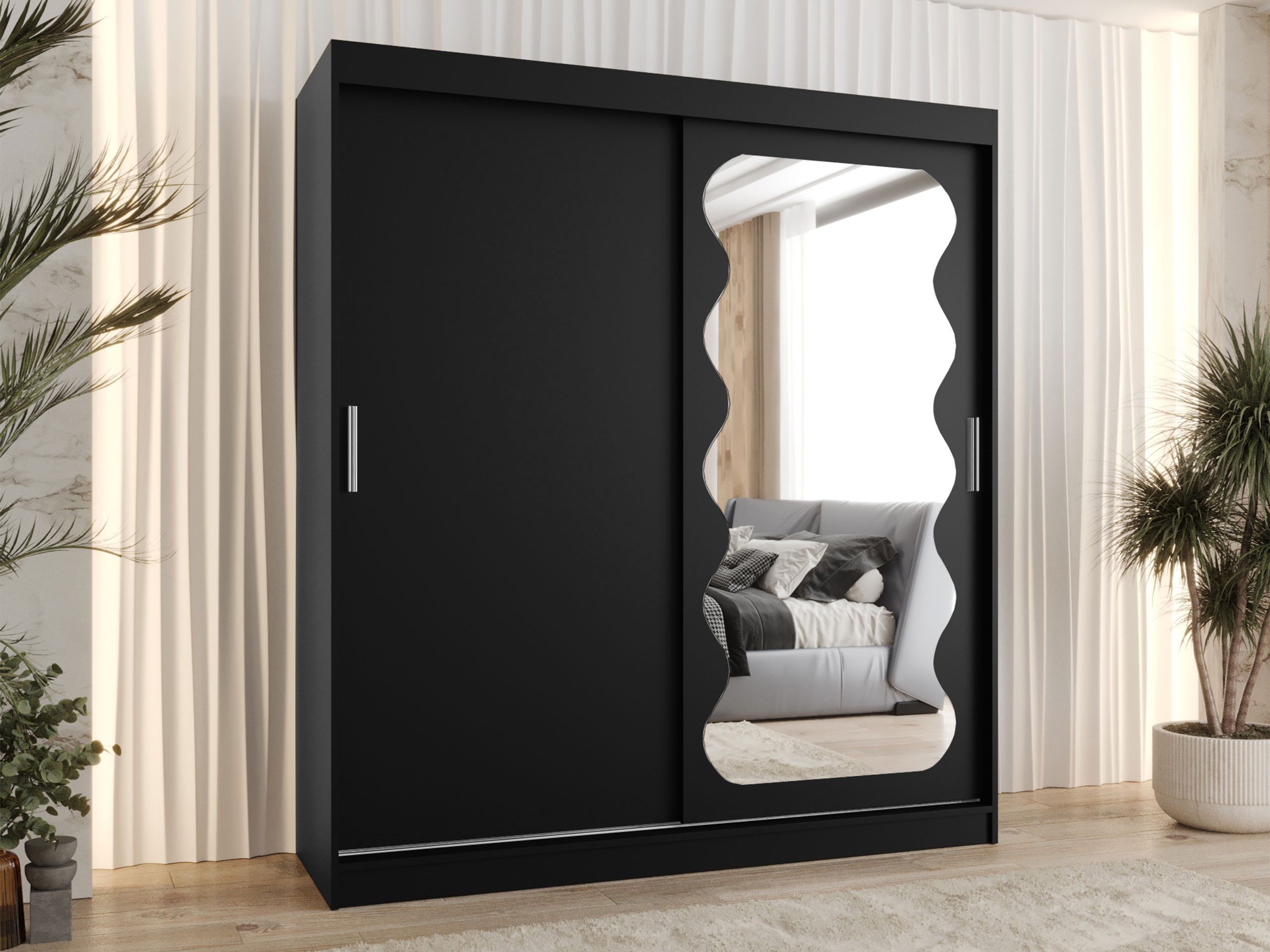 Kleiderschrank Hartford 578 (Schwarz)