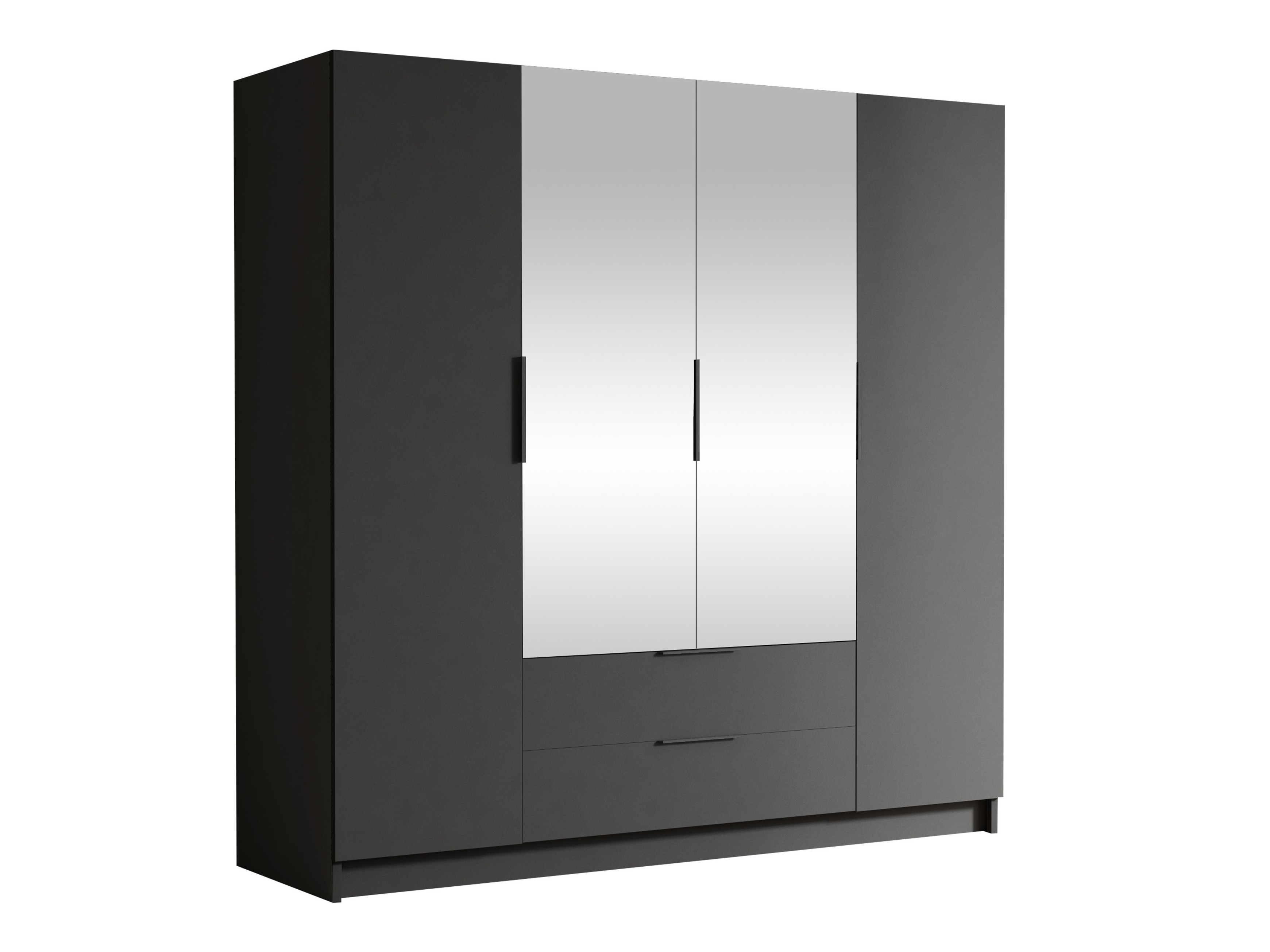 Kleiderschrank Closico Cadron II (Schwarz)