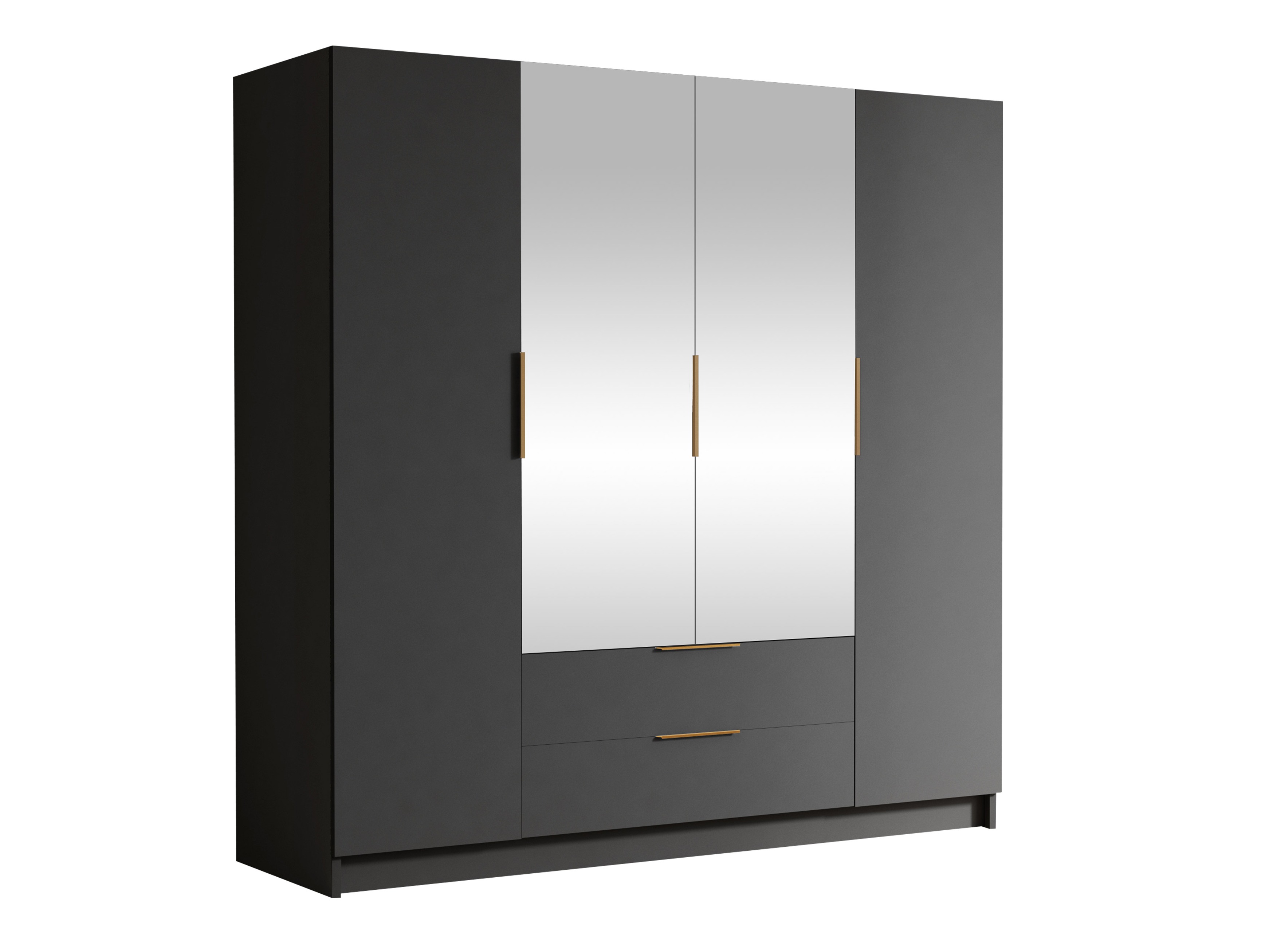 Kleiderschrank Closico Cadron II (Schwarz)