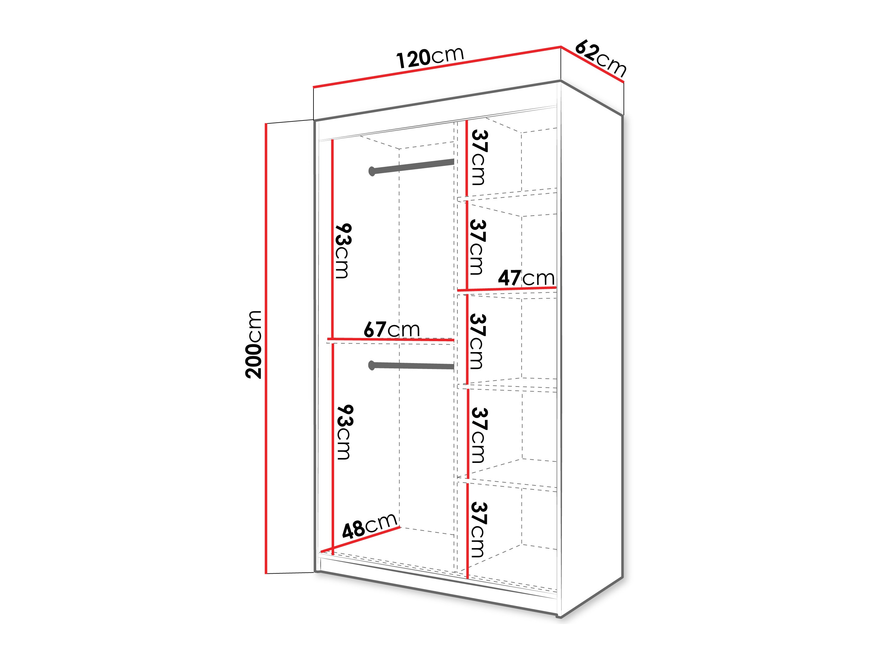 Kleiderschrank Hartford 578 (Artisan-Eiche)