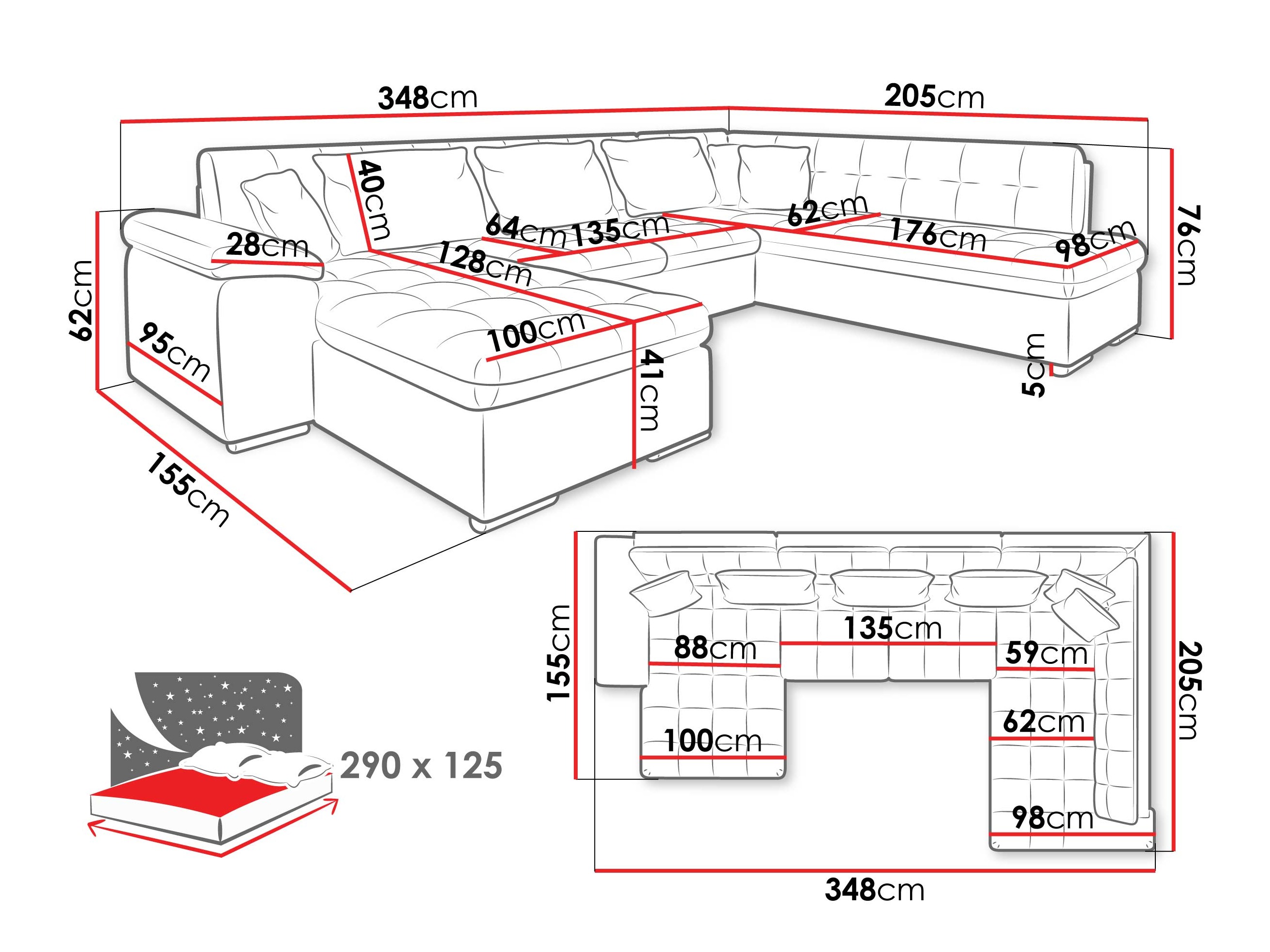 Ecksofa Comfivo Gemma VI (Manza 22)