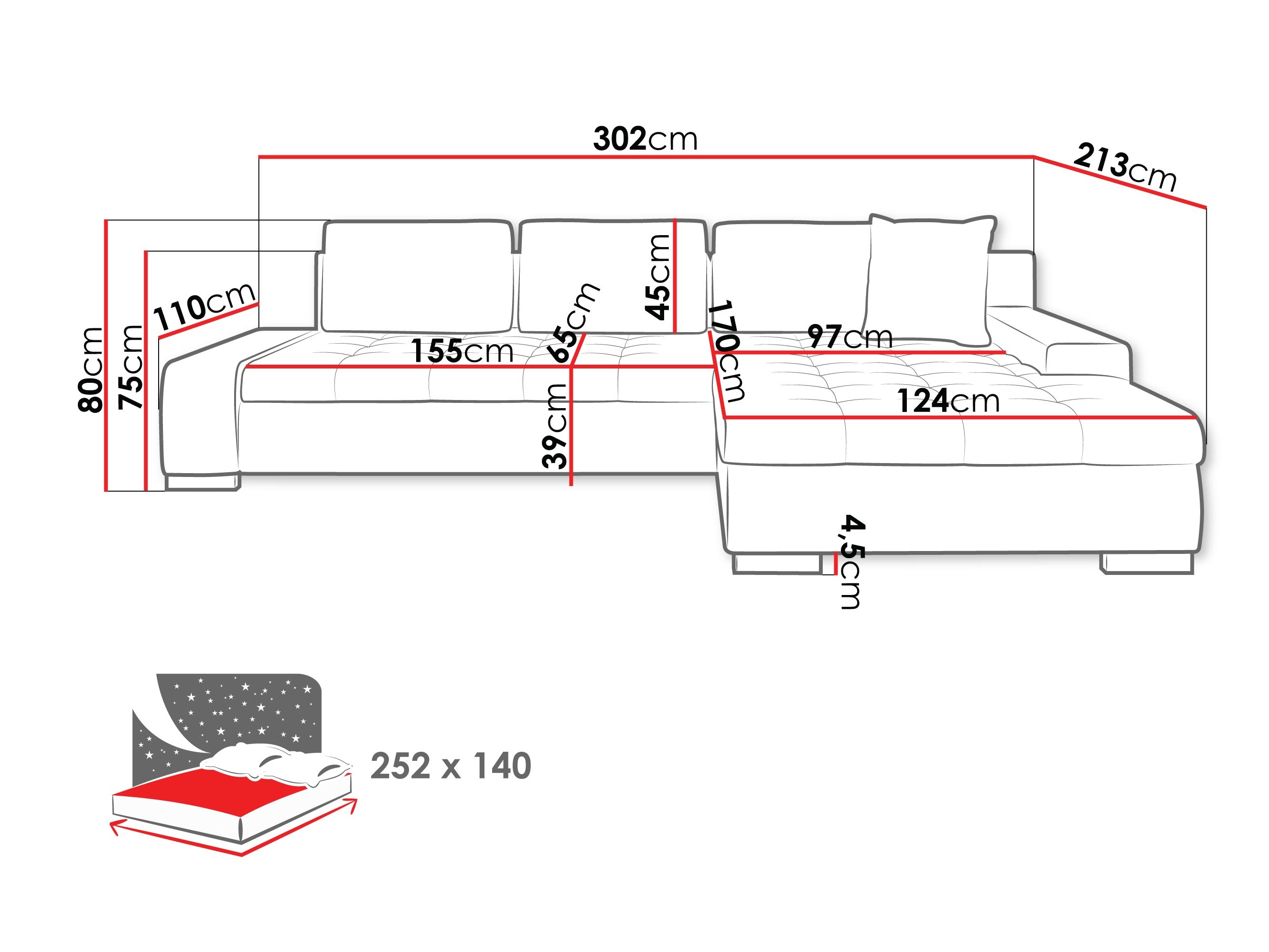 Ecksofa Comfivo Nitor II (Corbett 82)
