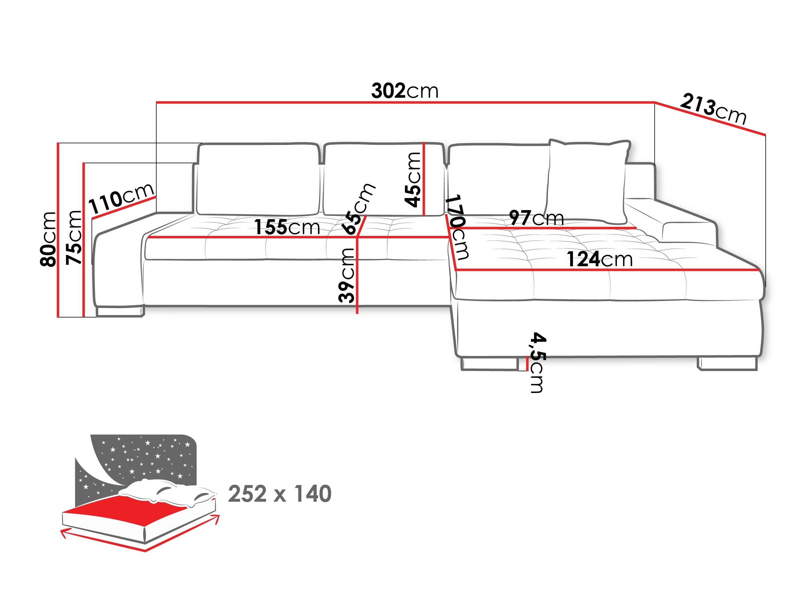 Ecksofa Comfivo Nitor II (Manza 04)