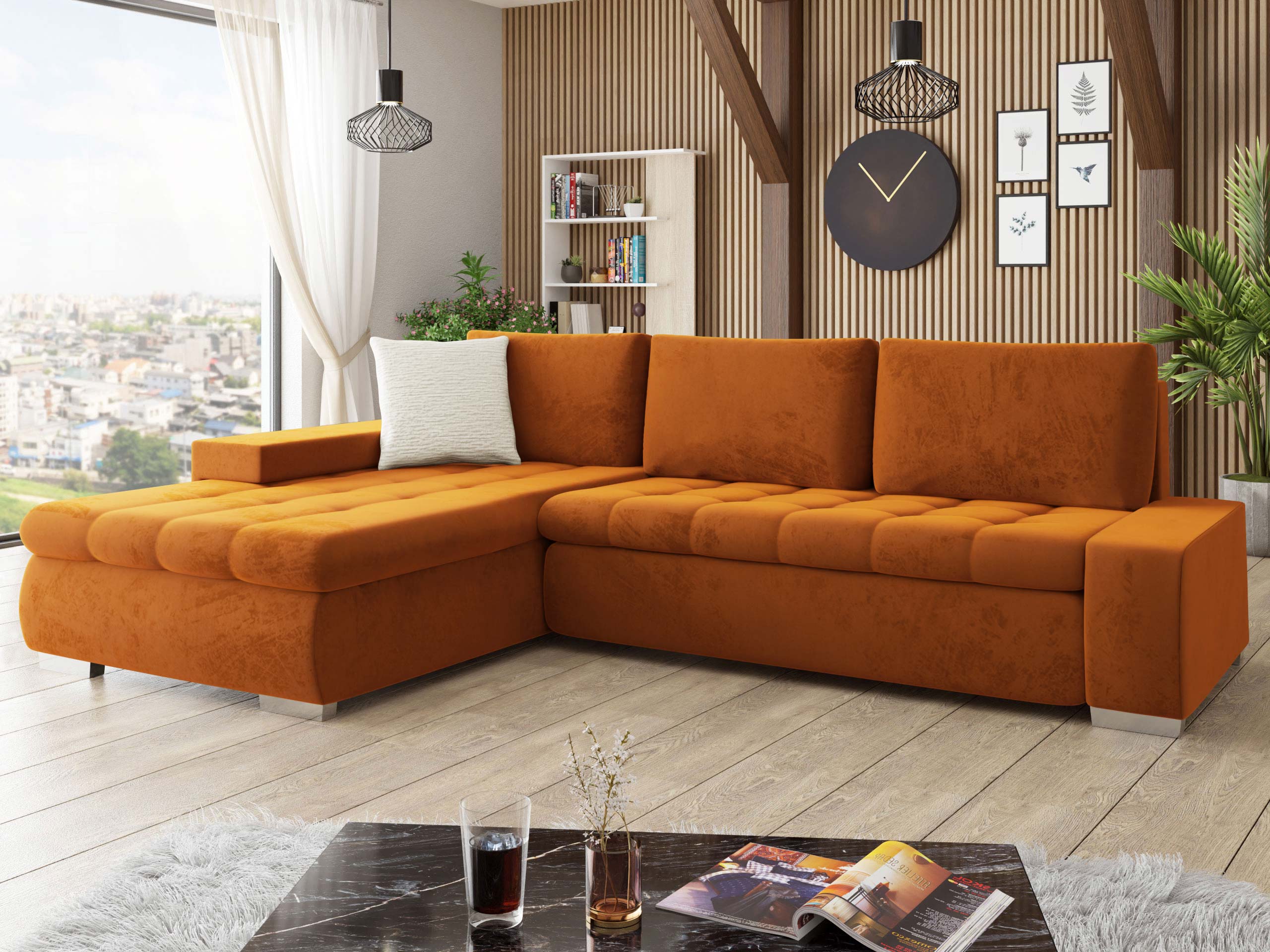 Ecksofa Comfivo Nitor II (Piano 21 + Mokka 03)