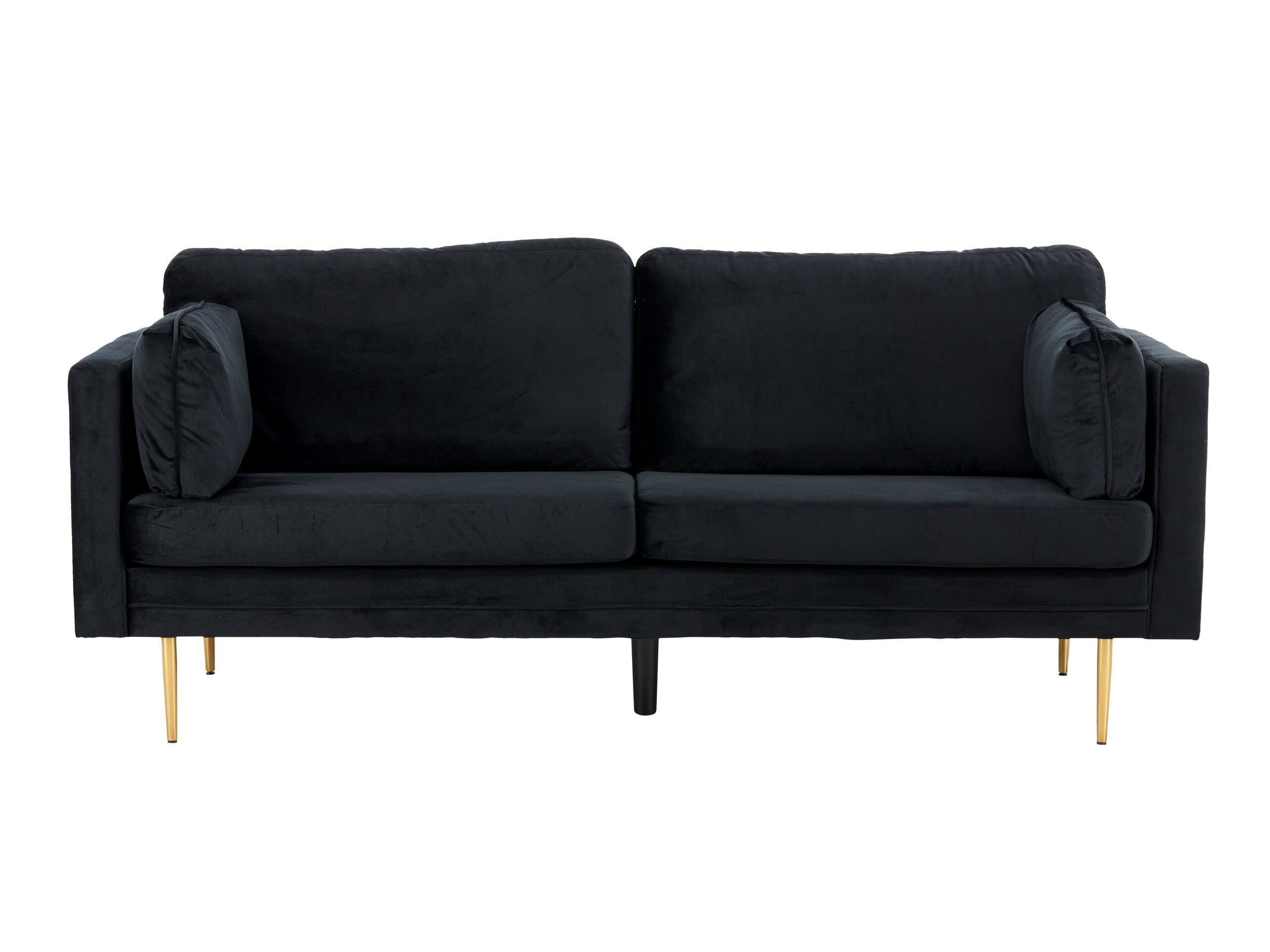 Sofa Dallas 101 (Schwarz + Gold)