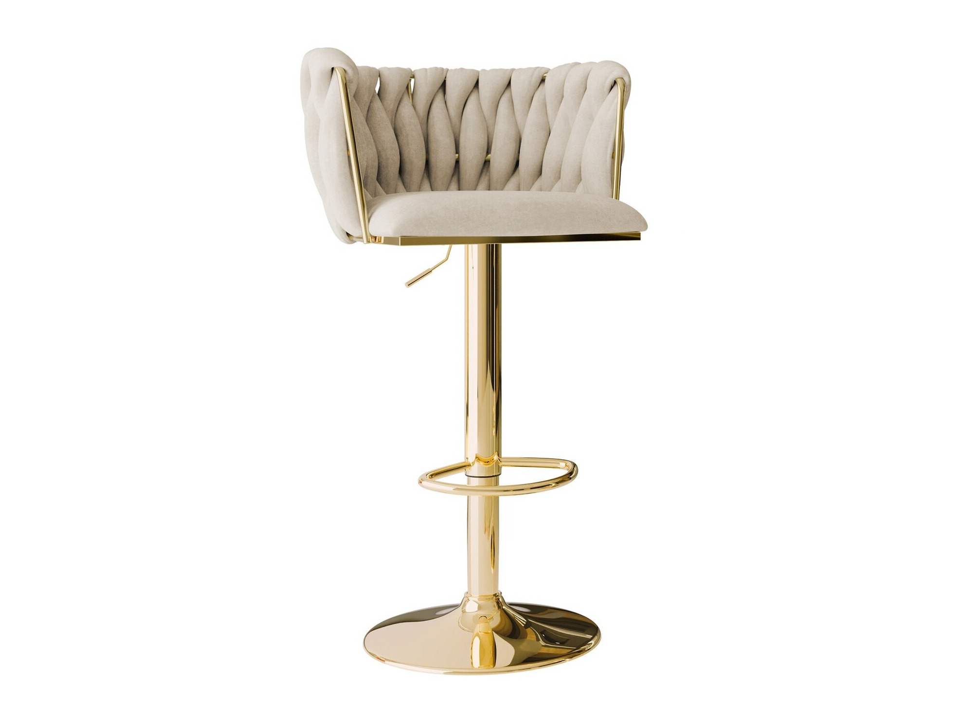 Barhocker Comfivo 435 (Gold + Beige)