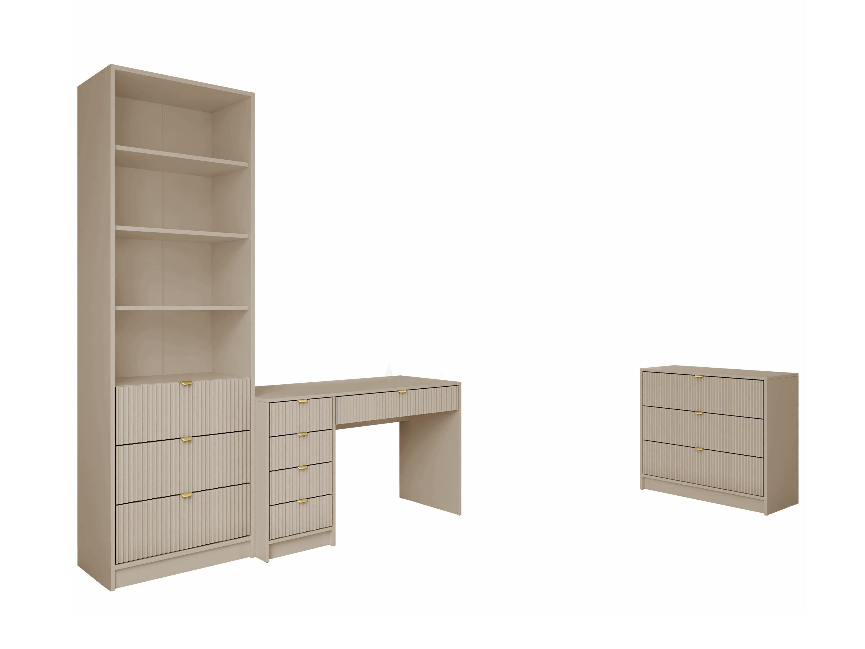 Büro-Set Comfivo Larmire 120 (Beige)