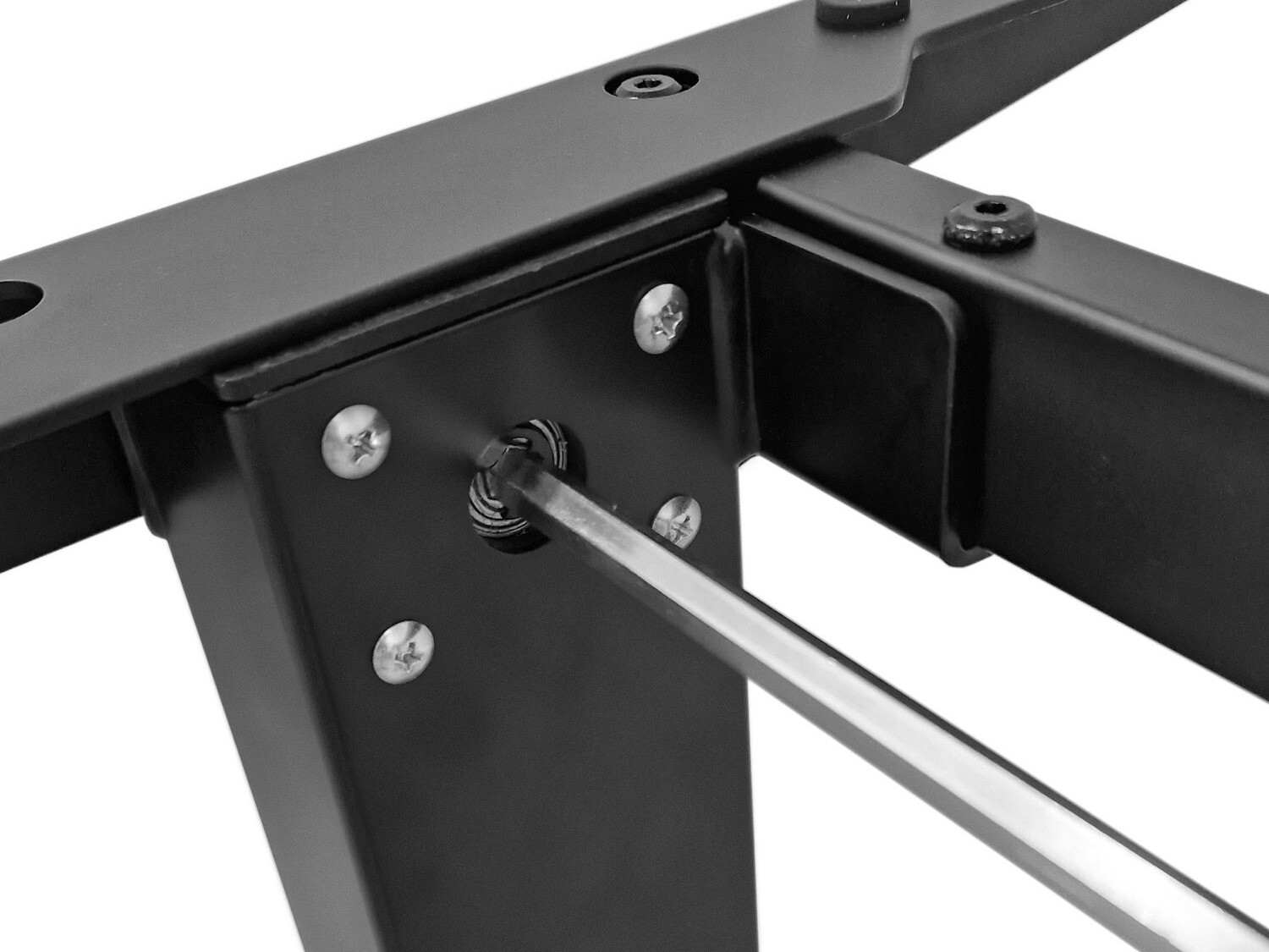 Höhenverstellbarer Schreibtisch Buffalo 184 (Schwarz)