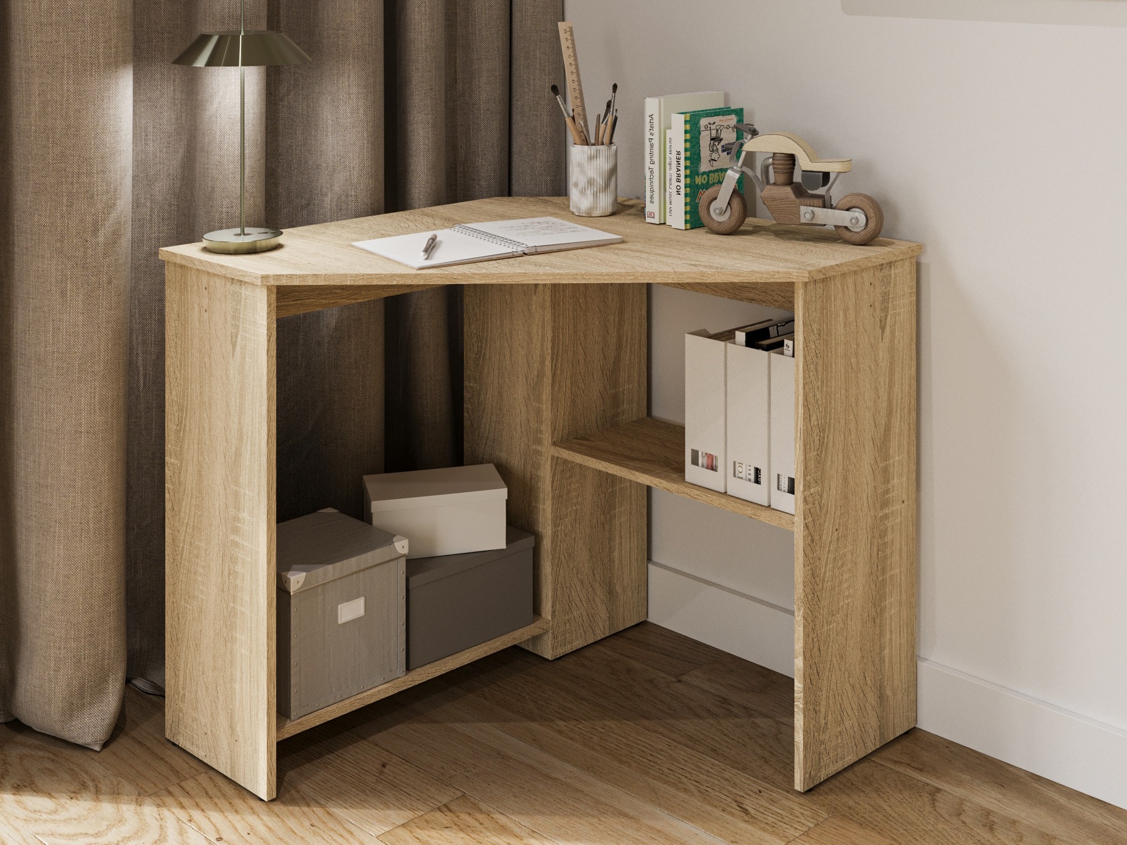 Eckschreibtisch Austin 302 (Sonoma eichenholz)