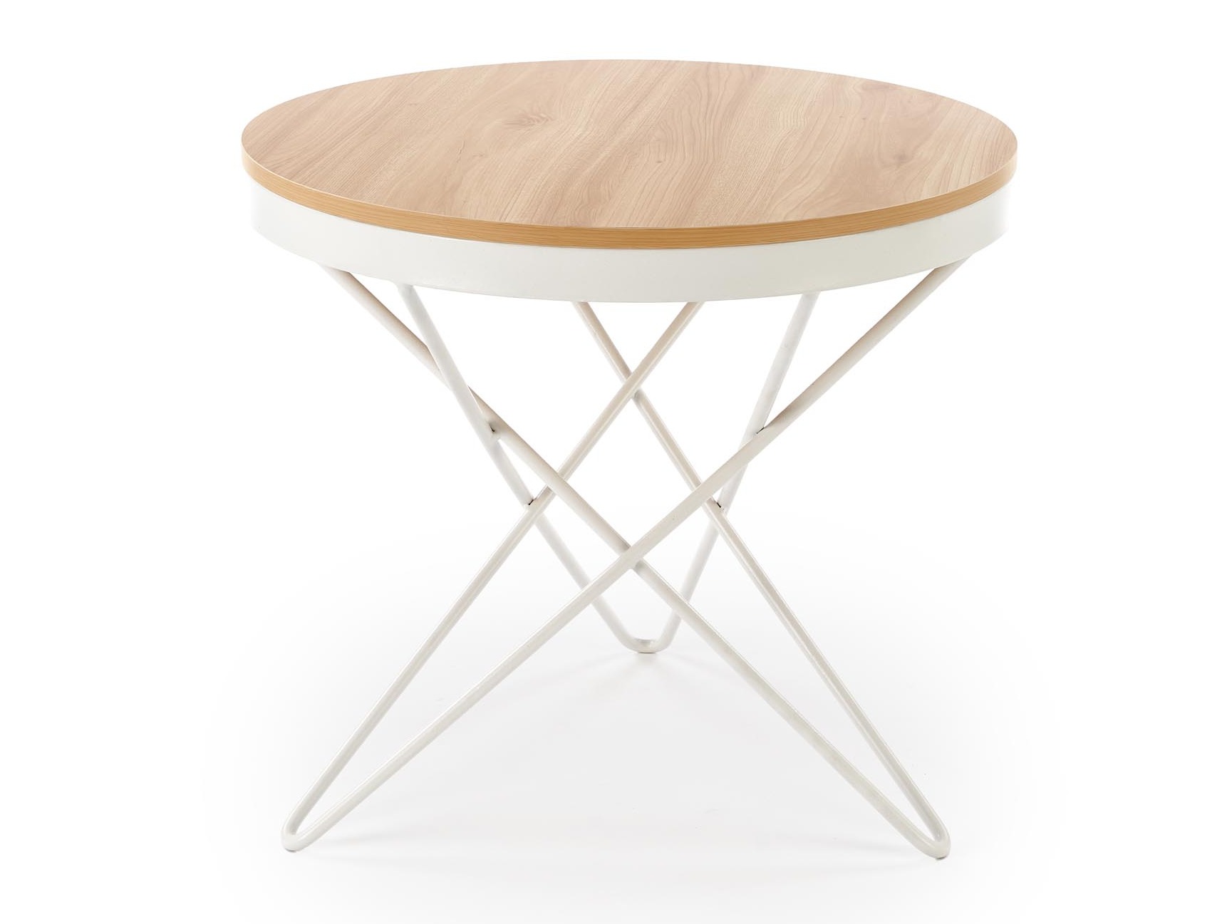 Couchtisch Houston 2063 (Hellbraun + Weiss)