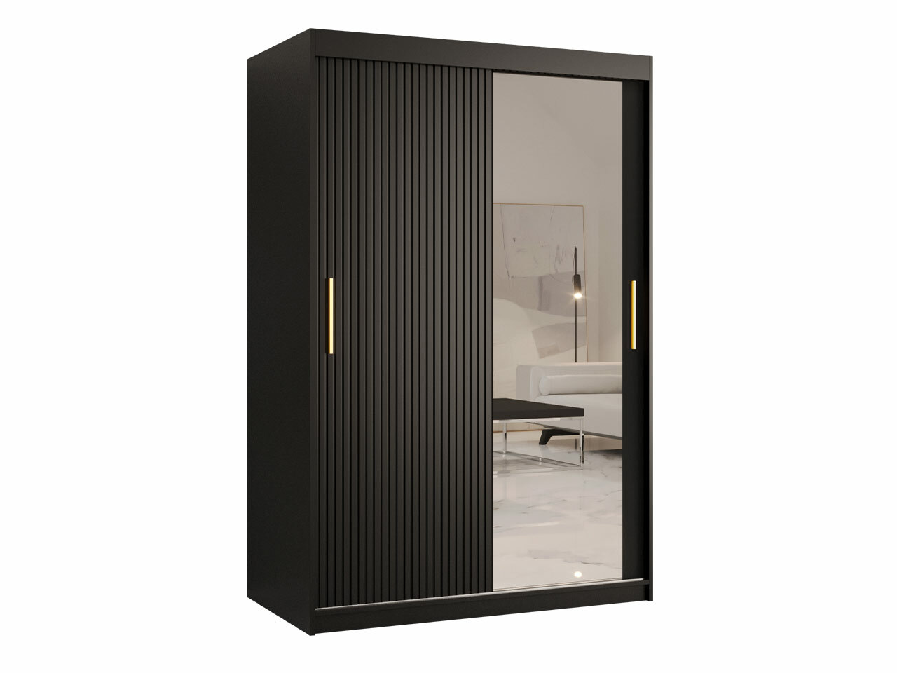 Kleiderschrank Hartford 401 (Schwarz)