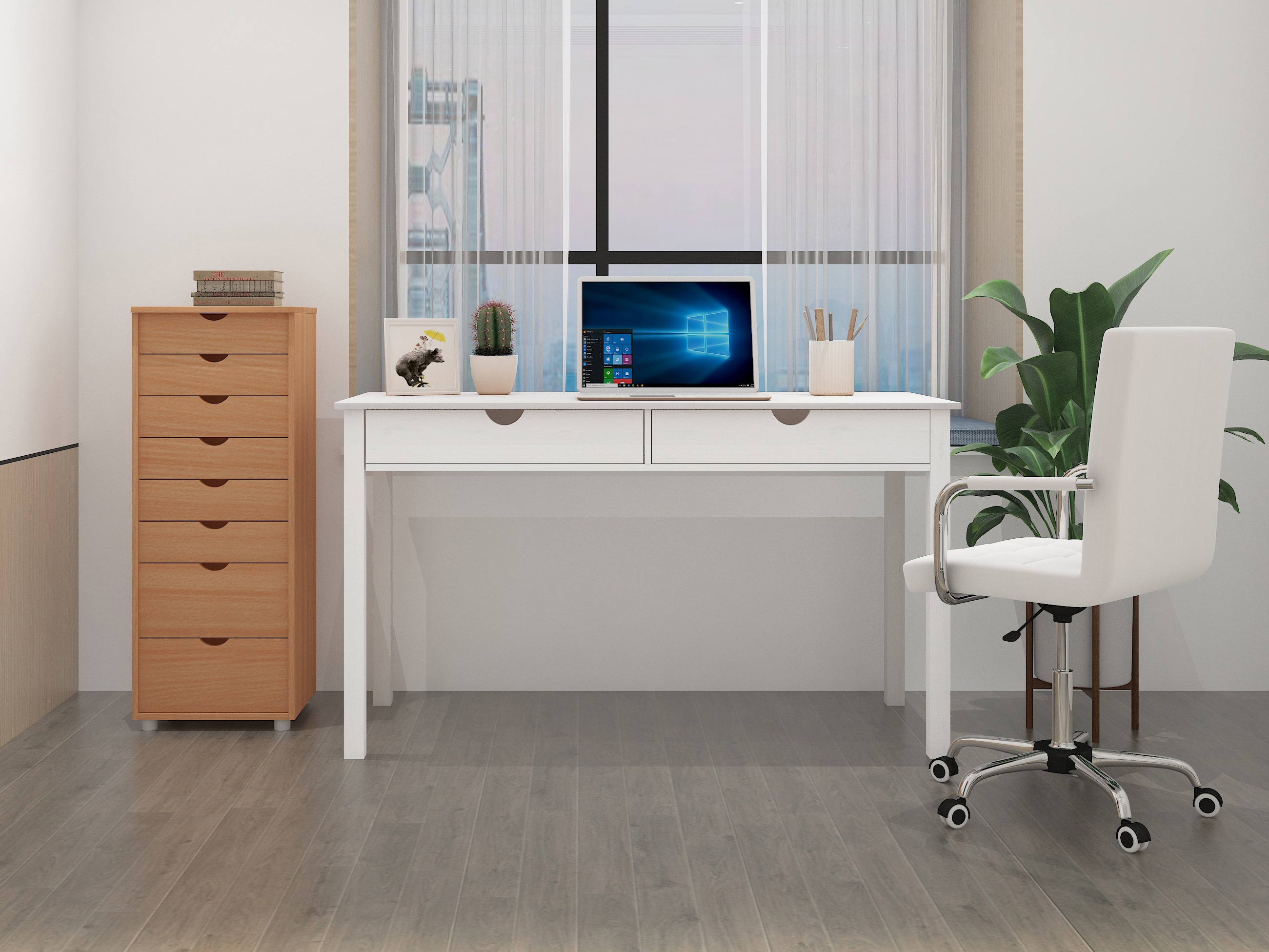 Bürotisch Denton 134 (Weiss)