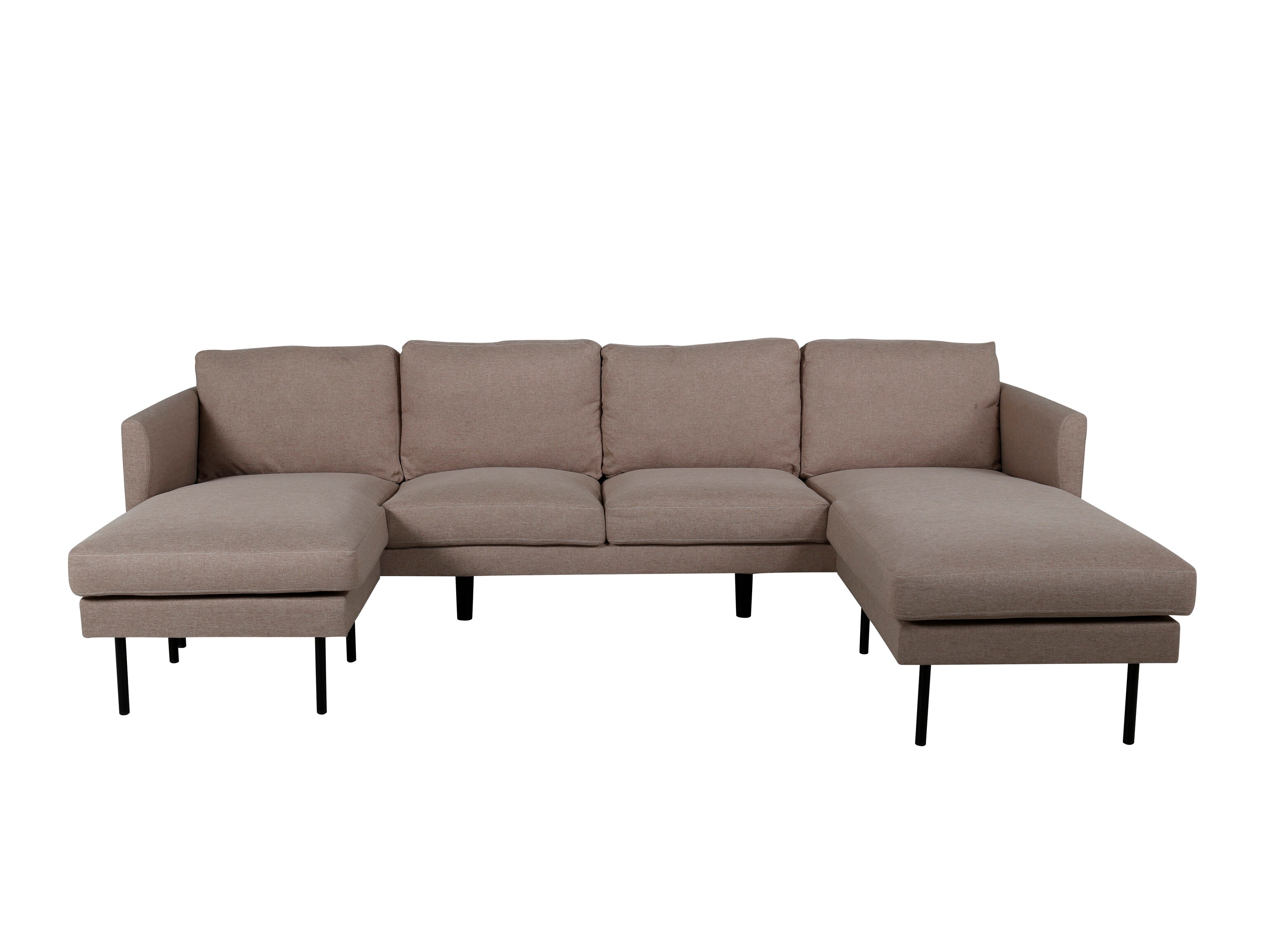 Ecksofa Fercame 102 (Braun + Schwarz)