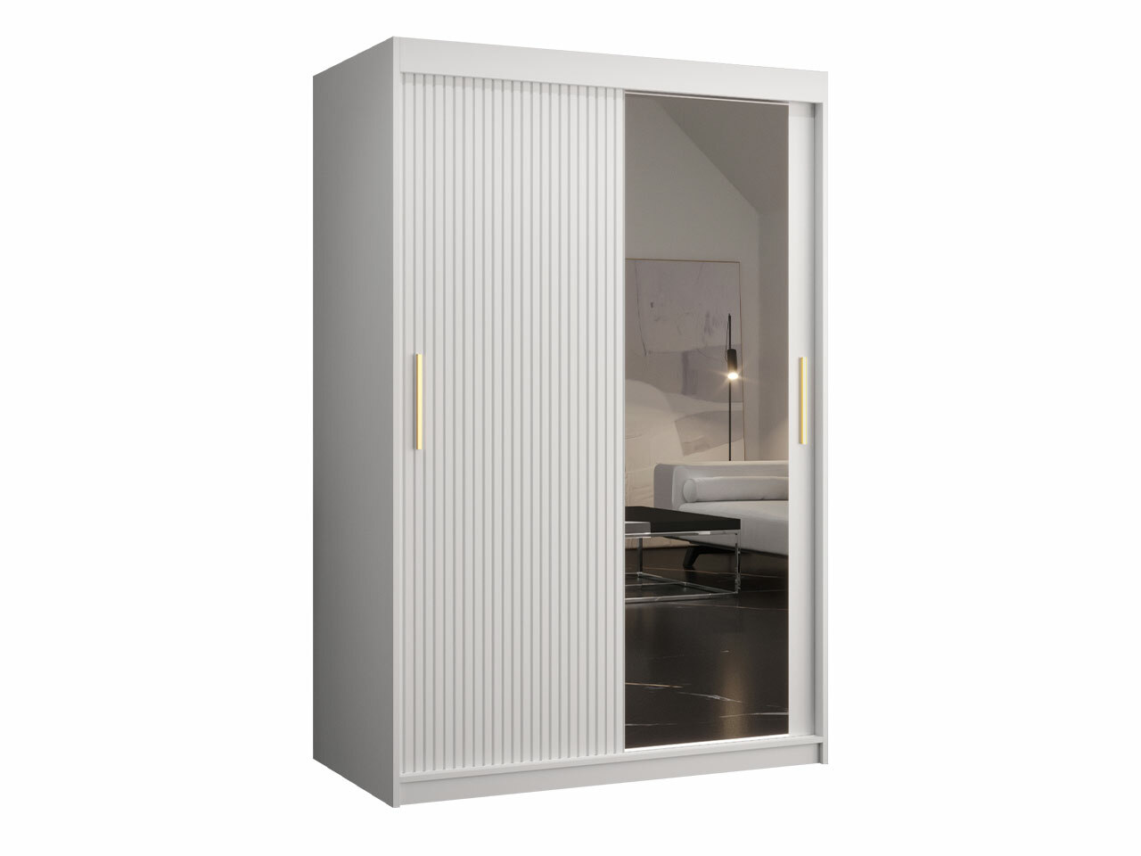 Kleiderschrank Hartford 401 (Weiss)