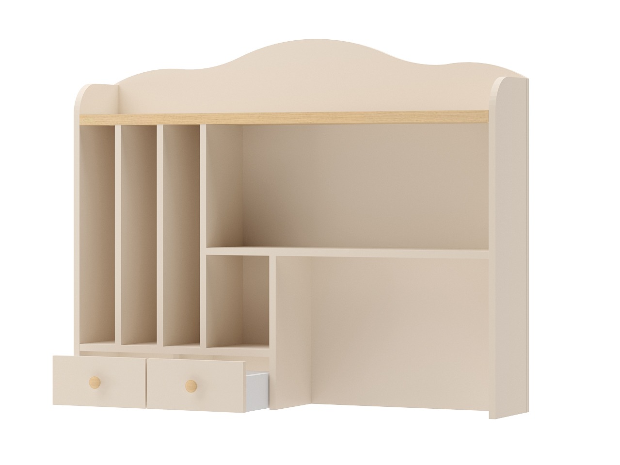 Regal Romelbo 136 (Beige + Eiche)