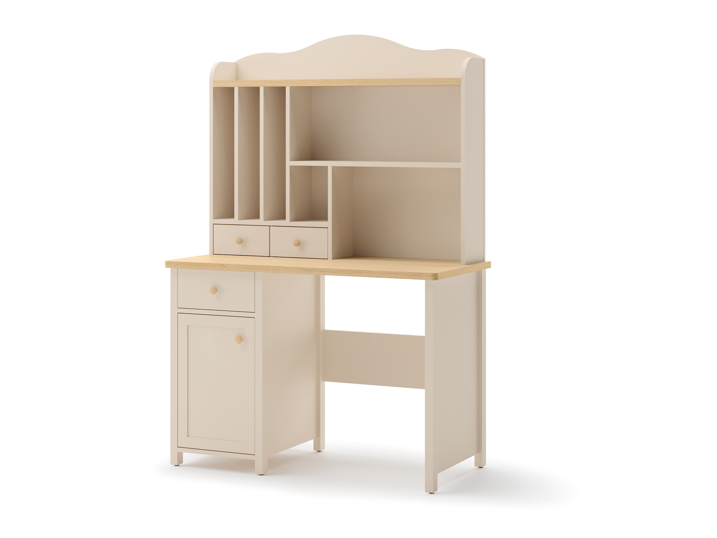 Regal Romelbo 136 (Beige + Eiche)