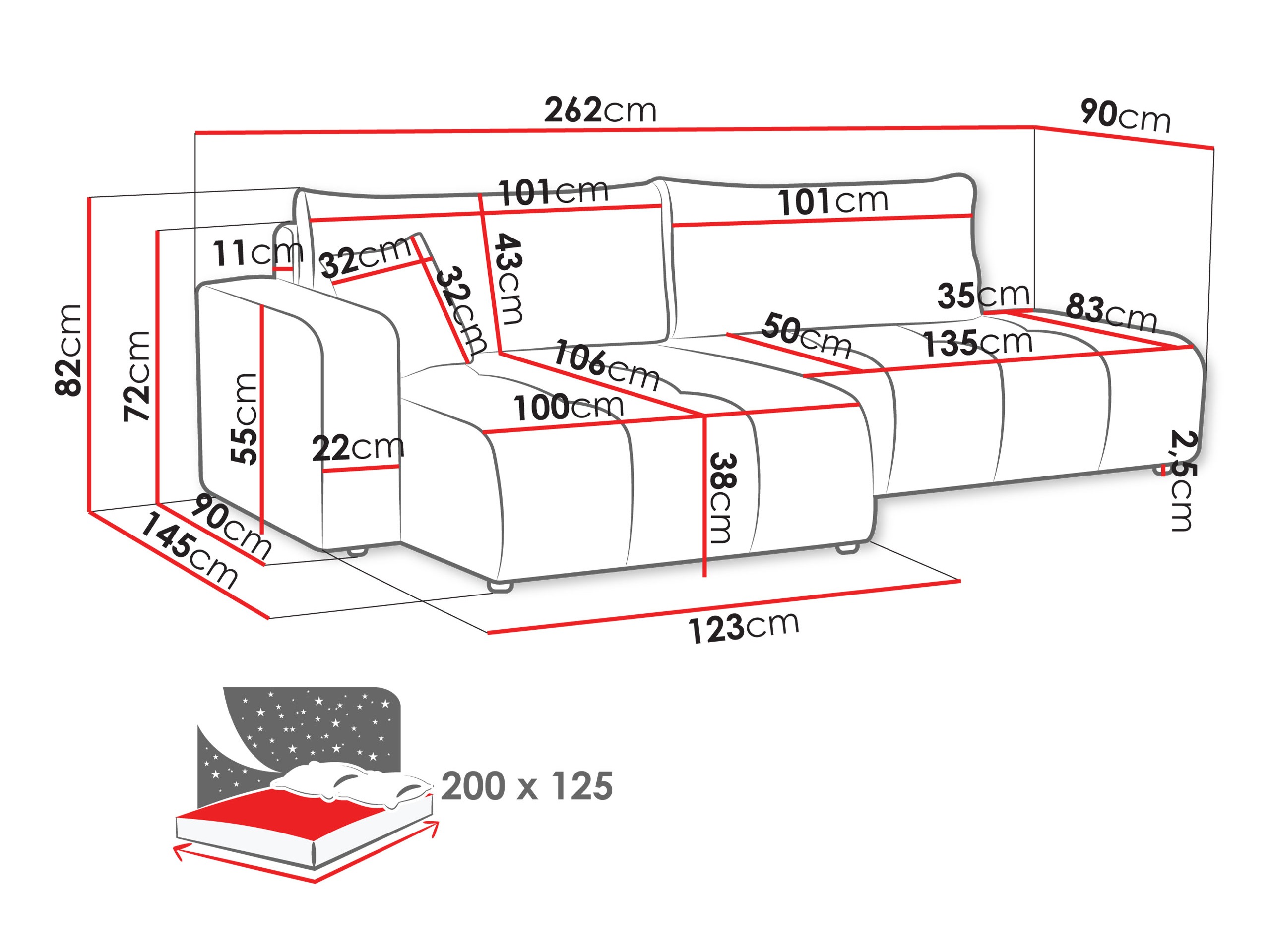 Ecksofa Comfivo Laurus III (Velo 635)