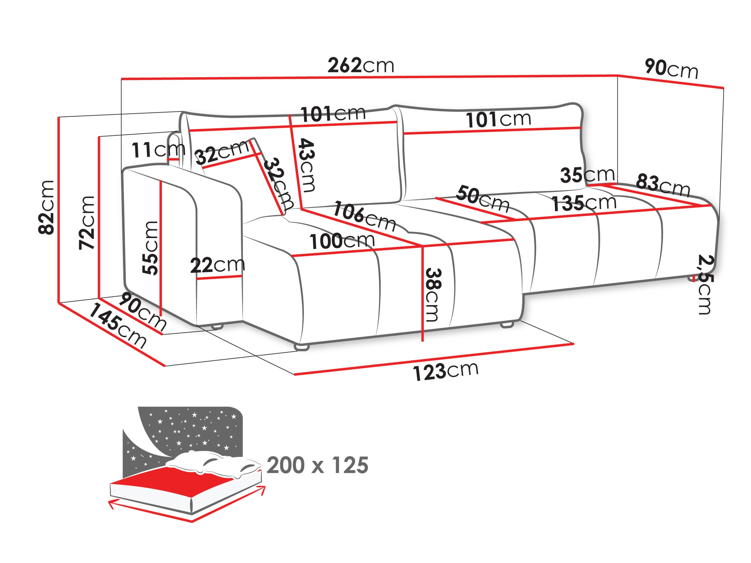 Ecksofa Comfivo Laurus III (Velo 636)