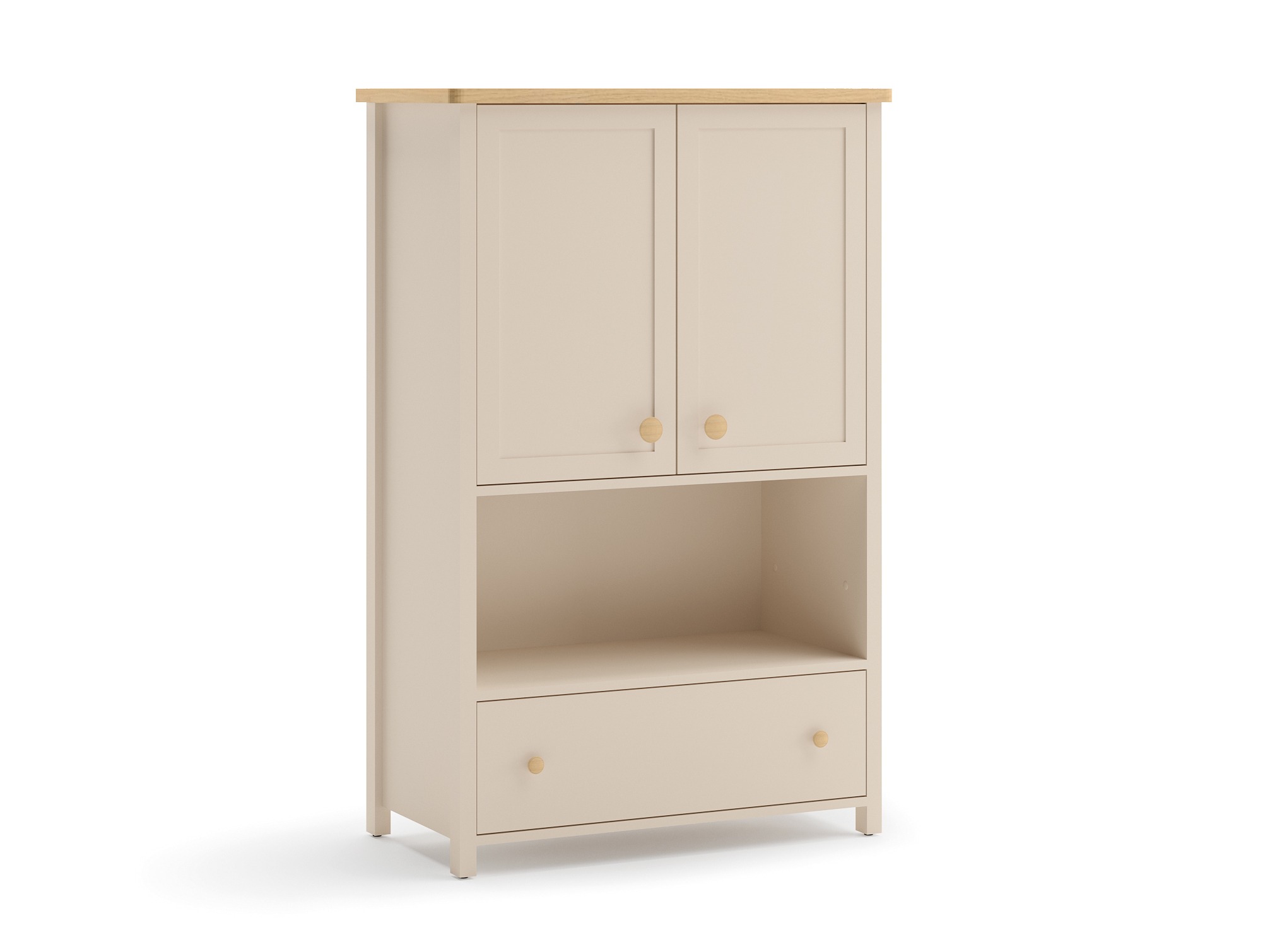 Kommode Romelbo 144 (Beige + Eiche)