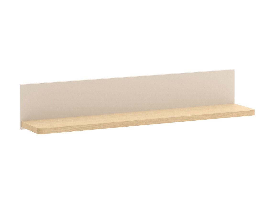 Wandregal Romelbo 141 (Beige + Eichenholzoptik)