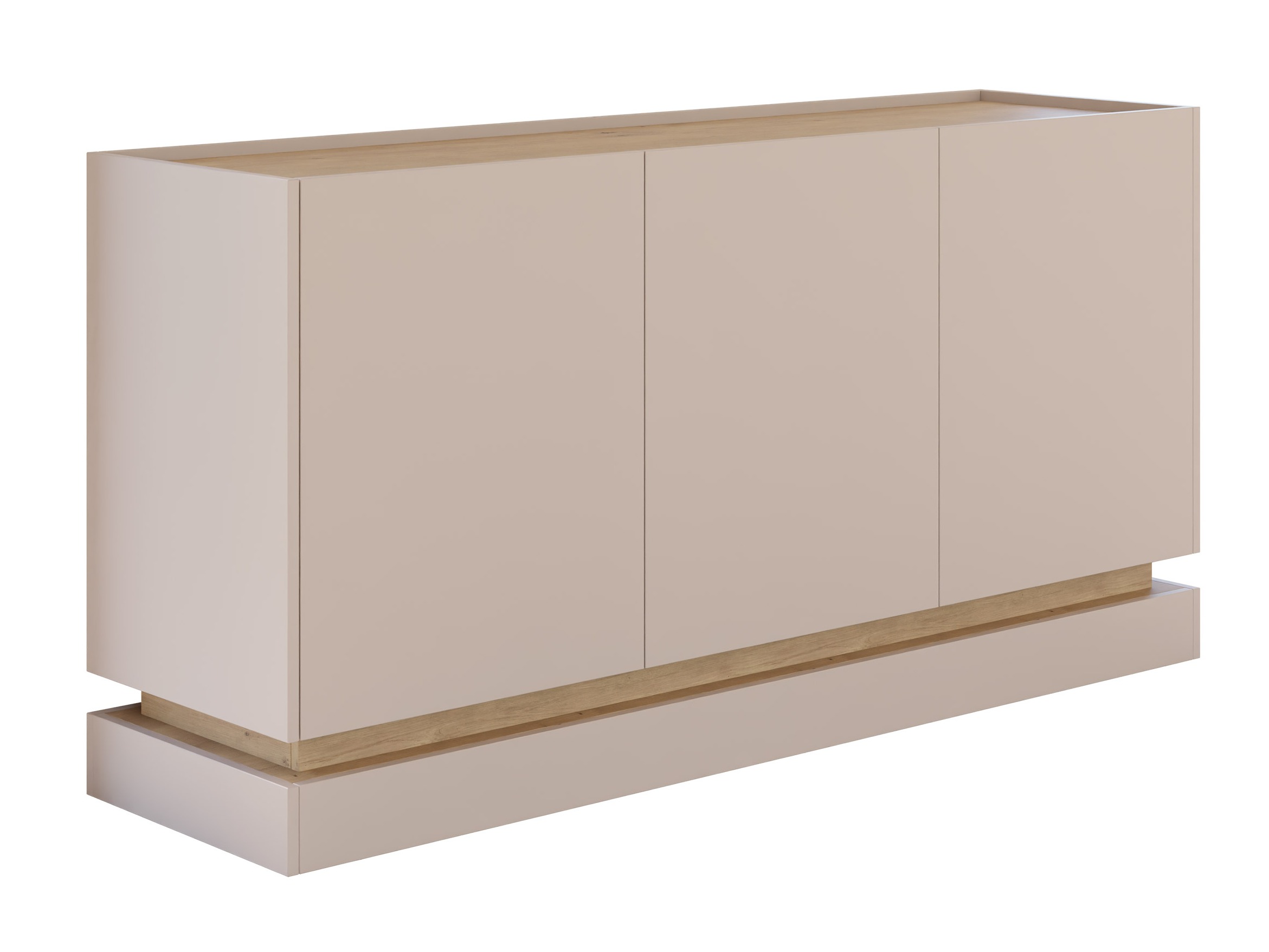 Sideboard Comfivo Dalvenu 101 (Hellbraun + Eichenholzoptik)