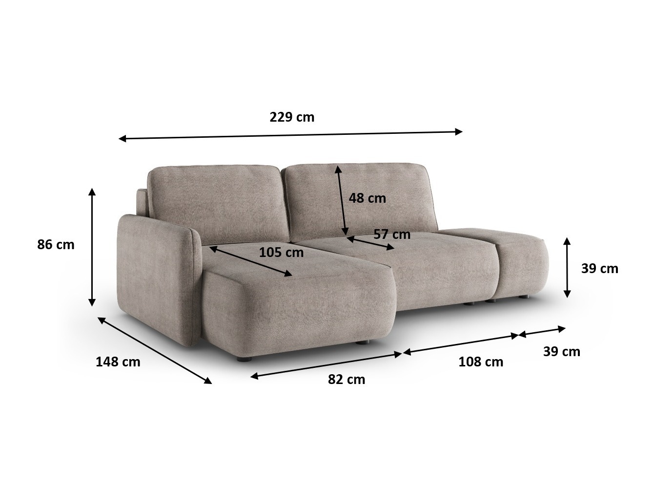 Ecksofa Franklin 189 (Curio 09)