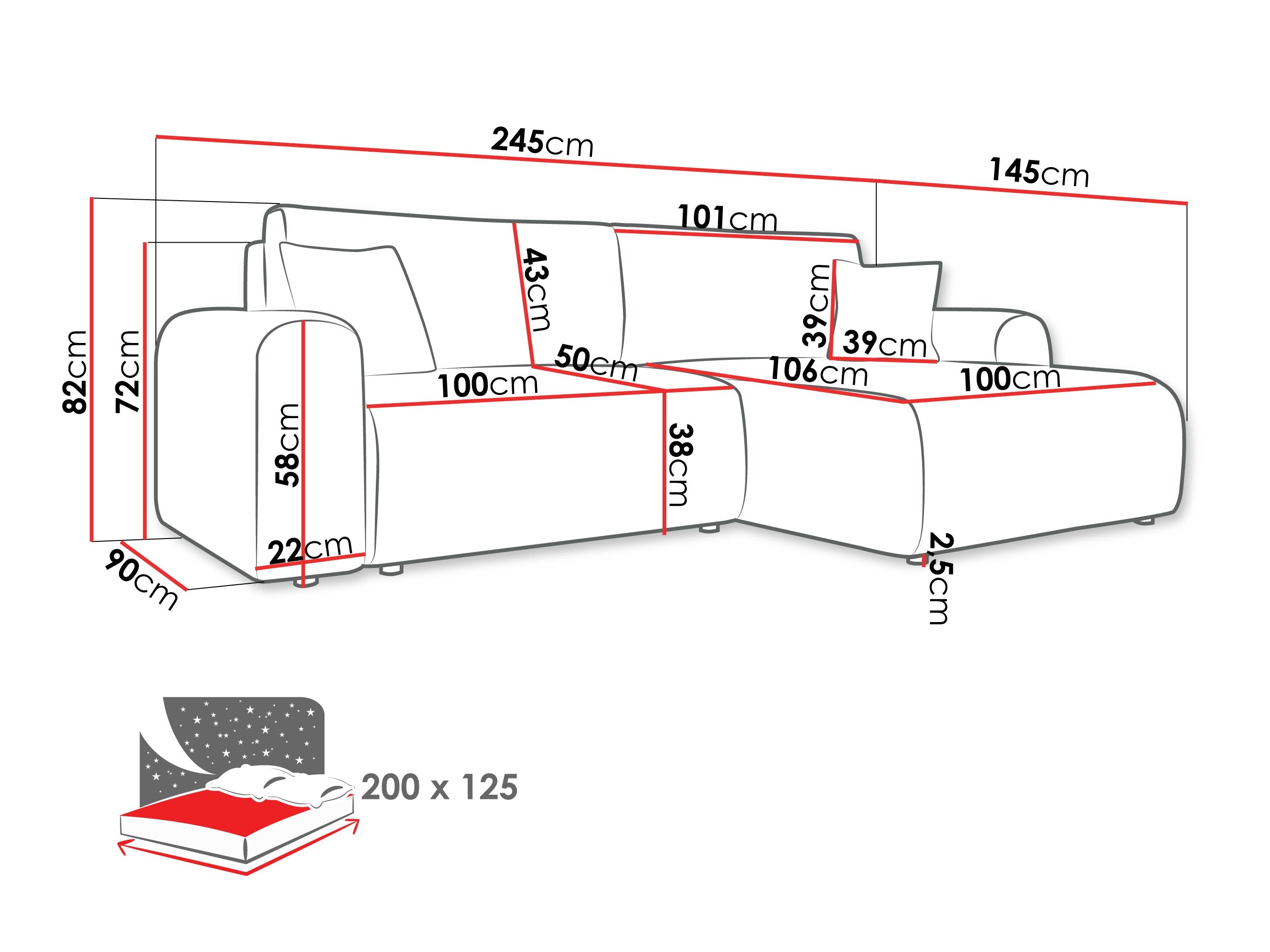 Ecksofa Luxum (Poso 02)