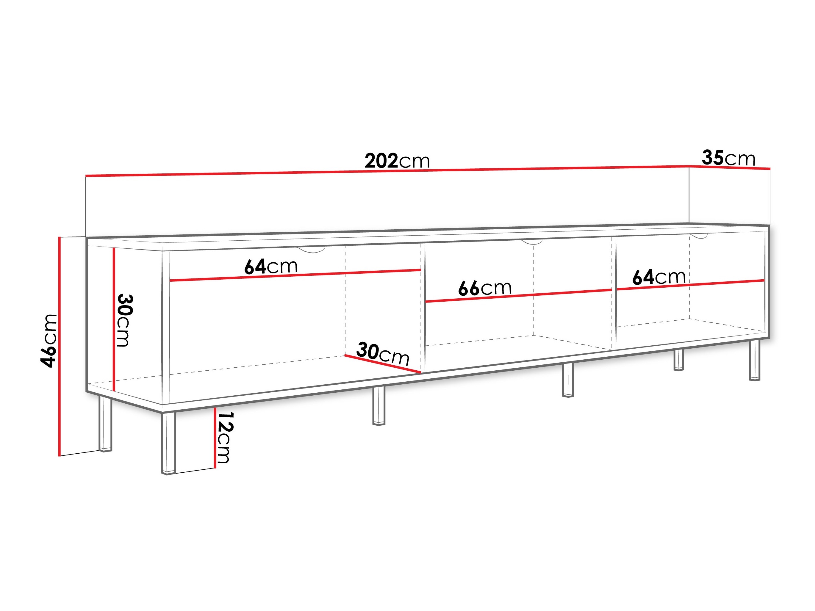 TV-Möbel Comfivo Elblare I