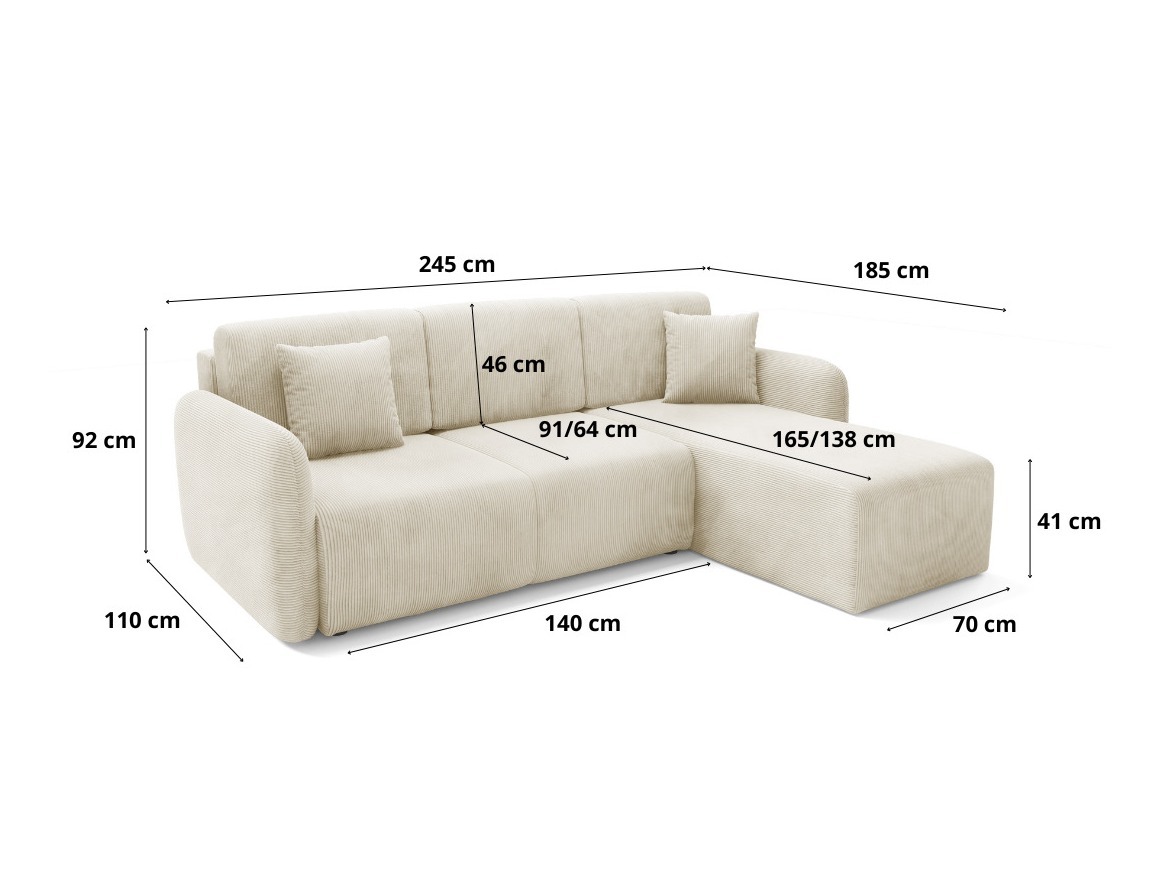 Ecksofa Franklin 190 (Poso 02)
