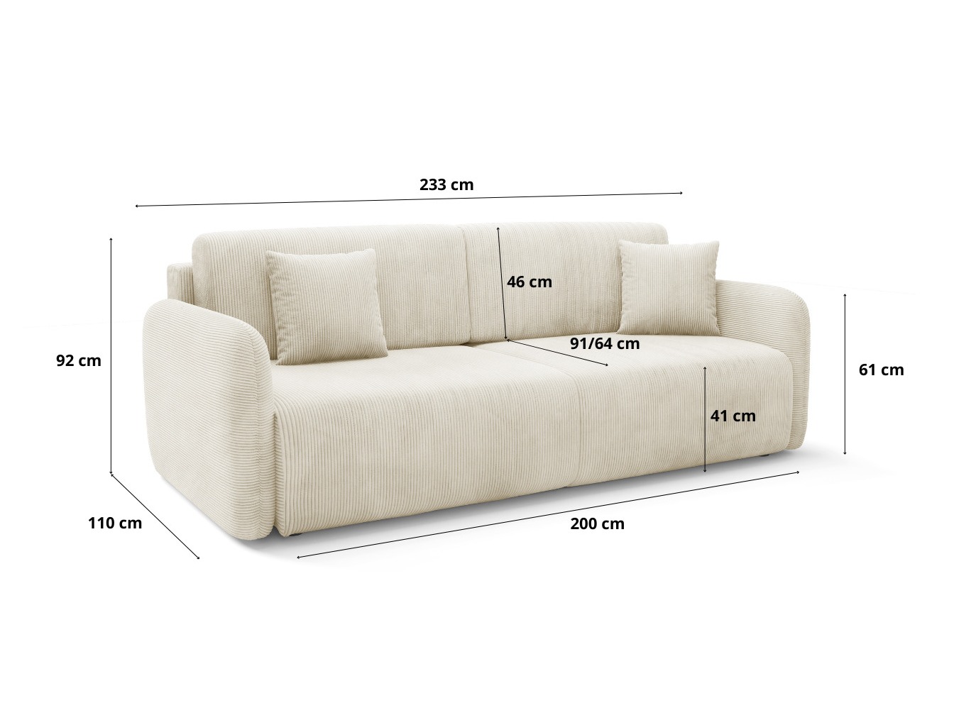 Schlafsofa Franklin 191 (Poso 01)