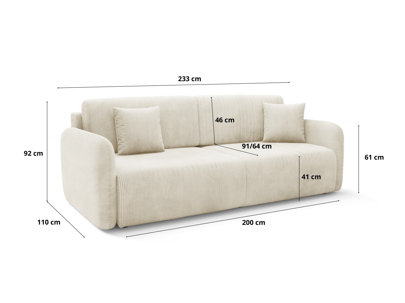 Schlafsofa Franklin 191 (Poso 40)
