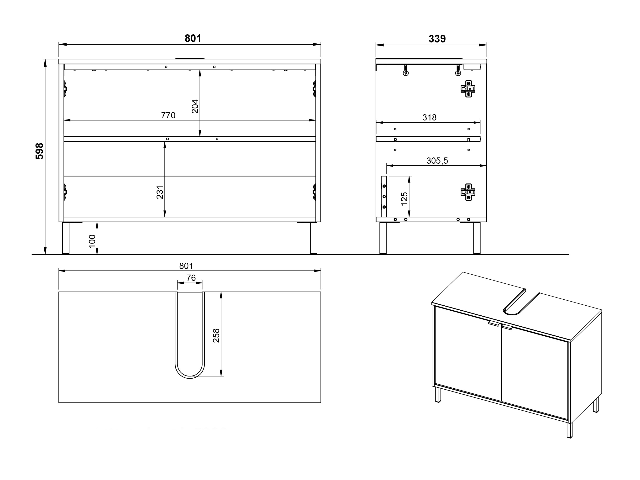 Badezimmer-Set Fenetro 103
