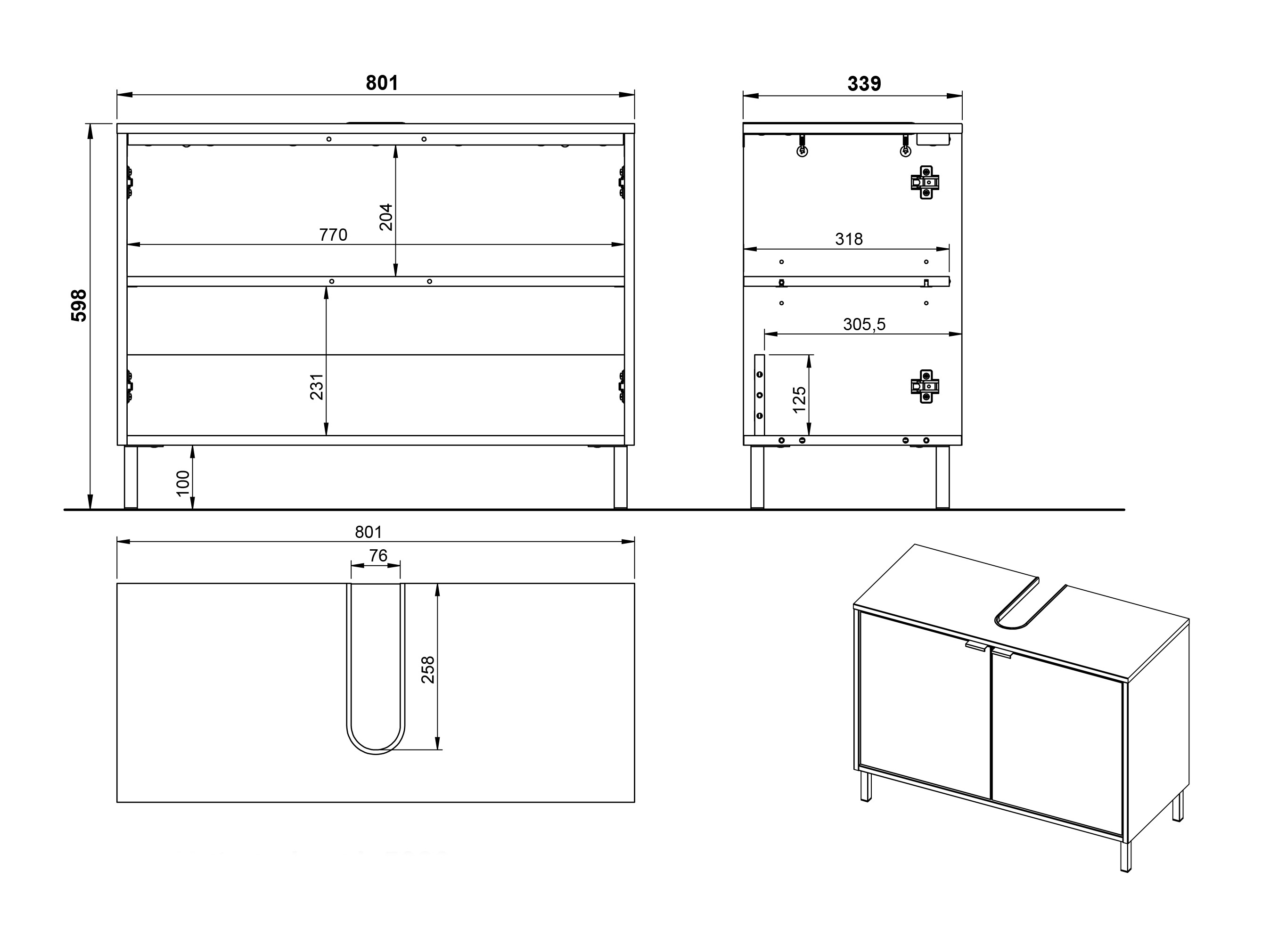 Badezimmer-Set Fenetro 104
