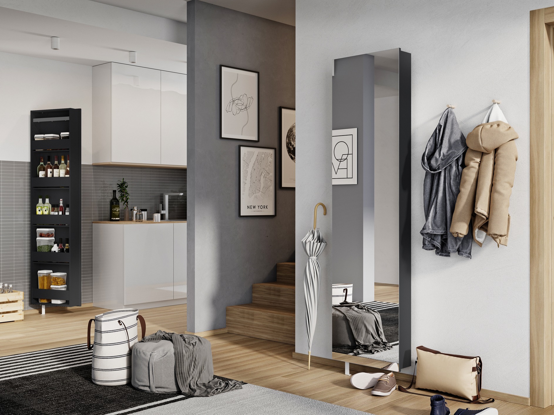 Schuhregal Sacramento 119 (Anthrazit)