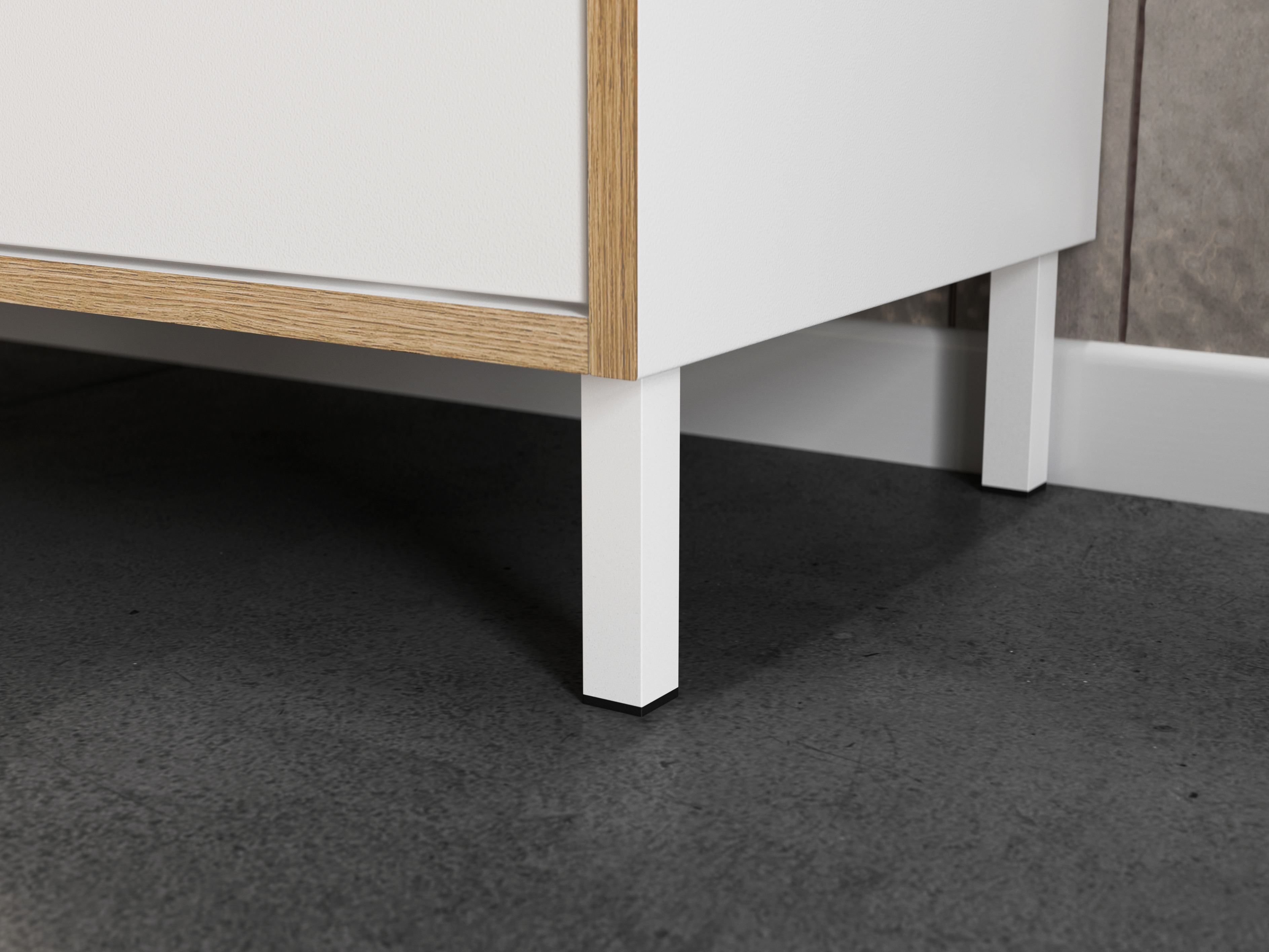 Stehender Badezimmerschrank für ein Waschbecken Fenetro 100