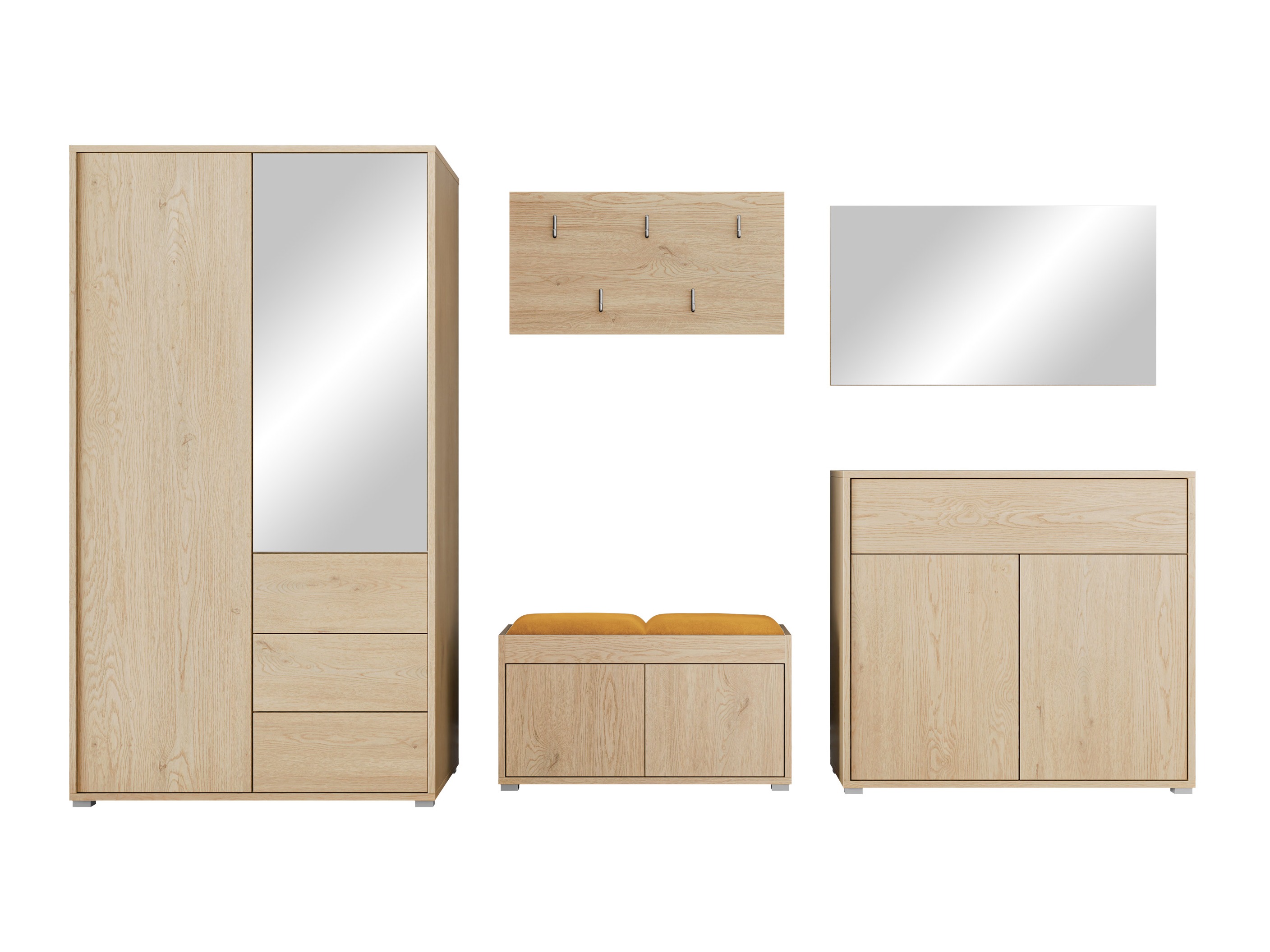 Flurgarnitur Comfivo Fersoe 118 (Eichenholzoptik)