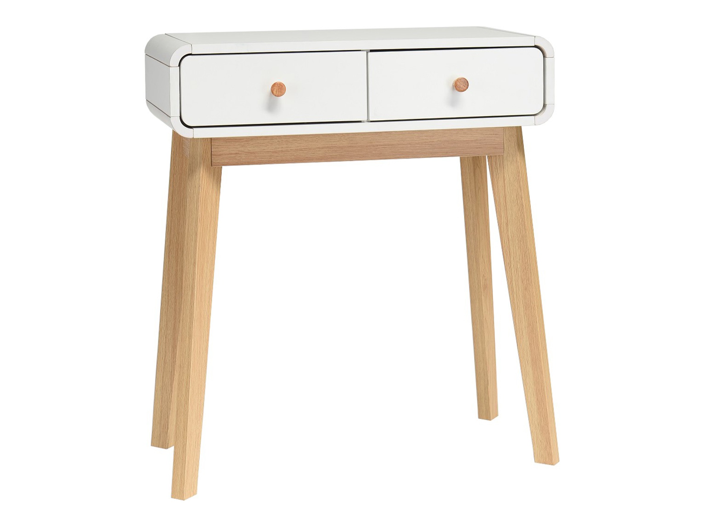 Konsolentisch Elbtena 106 (Weiss + Eichenholzoptik)