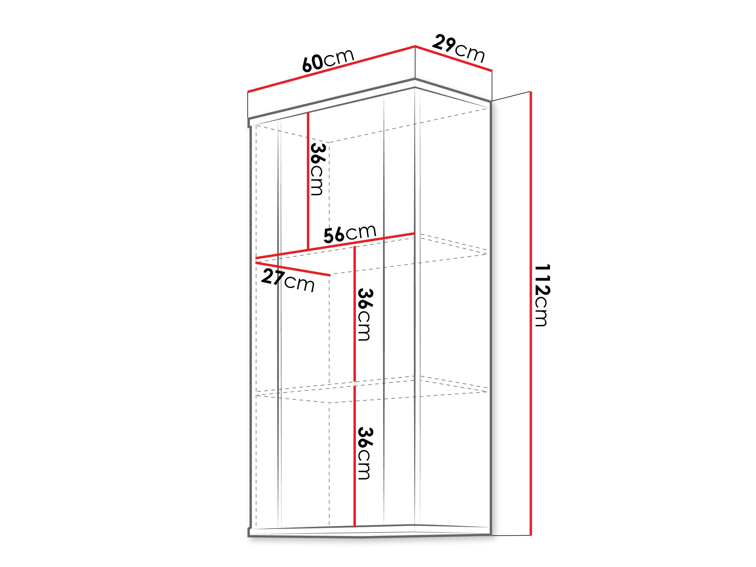 Hängeschrank Tornola 103 (Kaschmir + Schwarz)