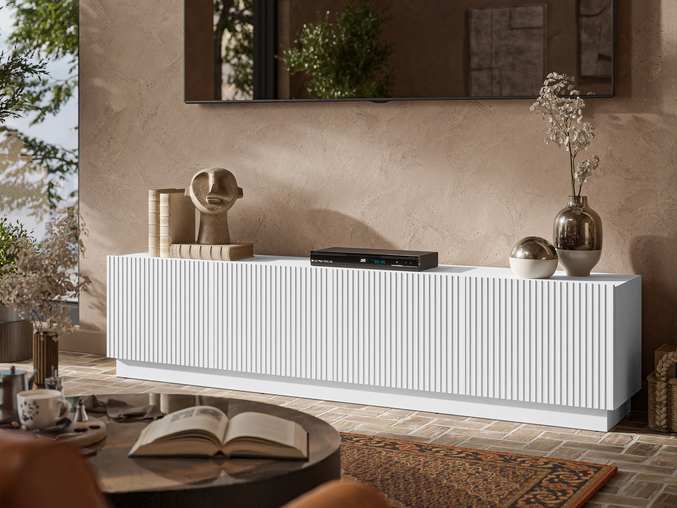 TV-Möbel Lingua I (Weiss)