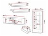 Wohnzimmer-Sets Tornola 107 (Schwarz + Schwarz glänzend)