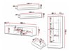 Wohnzimmer-Sets Tornola 107 (Weiss + Weiss glänzend)