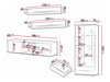 Wohnzimmer-Sets Tornola 107 (Weiss + Weiss glänzend)