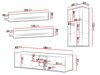 Wohnzimmer-Sets Tornola 113 (Weiss + Weiss glänzend)