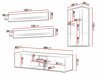 Wohnzimmer-Sets Tornola 113 (Weiss + Weiss glänzend)