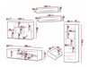 Wohnzimmer-Sets Tornola 116 (Weiss + Weiss glänzend)