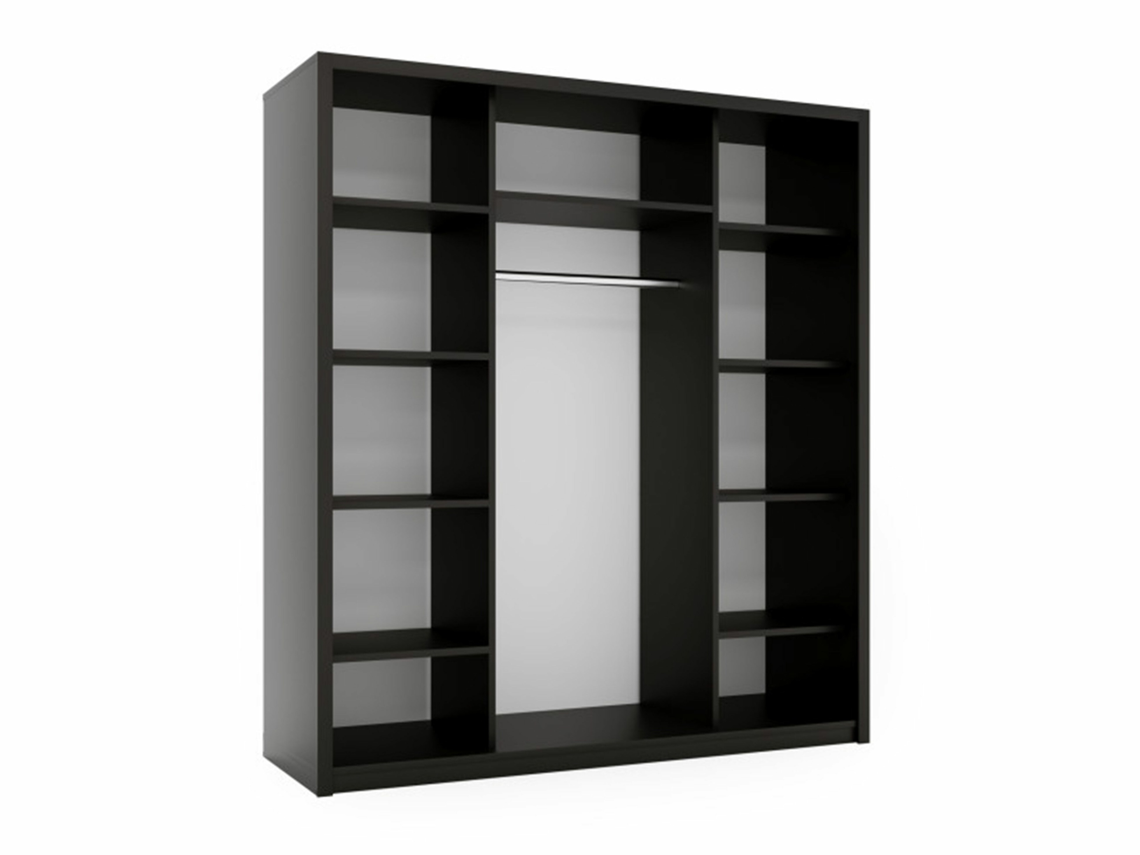 Kleiderschrank Murrieta 190 (Schwarz)