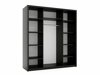 Kleiderschrank Murrieta 190 (Schwarz)