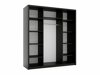Kleiderschrank Murrieta 191 (Schwarz)