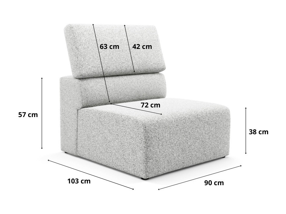 Modularer Sessel Virorle 101 (Puente 09)