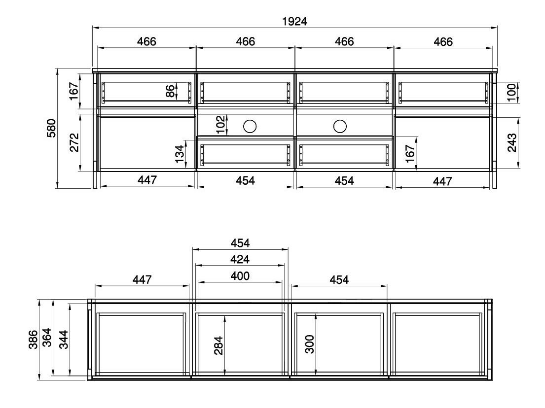 TV-Möbel Fermaru 103 (Staubiges Grün + Eichenholzoptik)